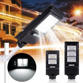 120W LED Solar Street Light Radar Induction Outdoor Wall Lamp + Remote