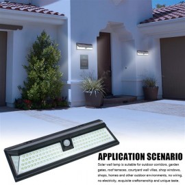 118LED Solar Lights Outdoor Wireless Motion Sensor Wall Yard Garden Pathway Lamp