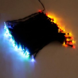 12M 100 LED Solar Neon Light RGB String Lamp Festival Deco