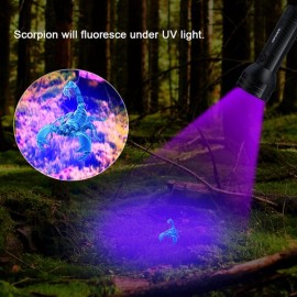 51 UV LED Torch Scorpion Detector Hunter Ultra Violet Blacklight Flashlight