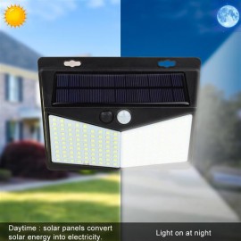 208 LED Solar Power Light PIR Motion Sensor Security Outdoor Garden Wall Lamp US